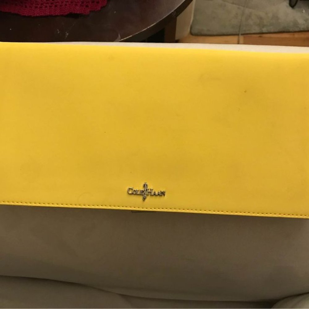 Cole Haan city clutch - yellow